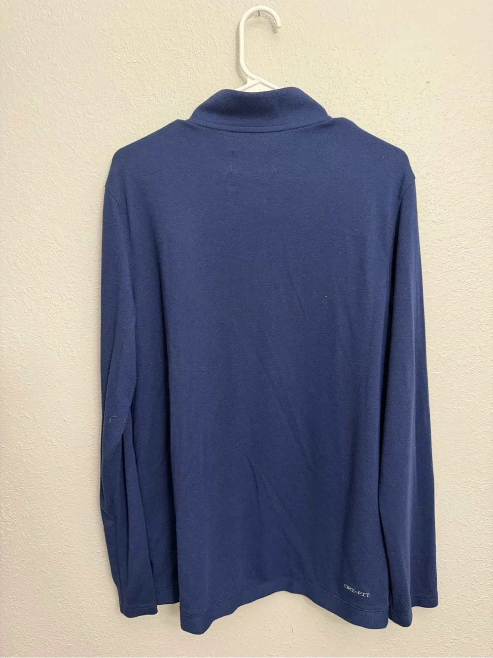 Jordan Dri-FIT 1/4-Zip Pullover Top Navy Blue Men’s Large